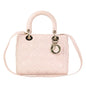 Christian Dior Lady Dior Pink Leather Handbag Shoulder Bag Leather Rovelle Bags