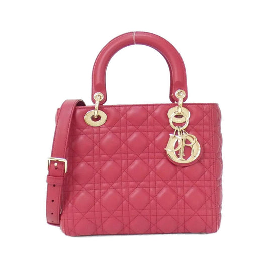 Christian Dior Cherry Red Leather Handbag Rovelle Bags