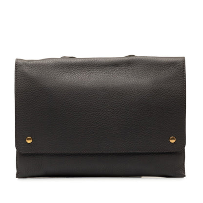 Burberry Black Leather Shoulder Bag ( )