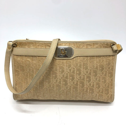 Christian Dior Beige Cloth Shoulder Bag Rovelle Bags