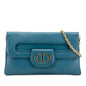 Christian Dior Blue Leather Shoulder Bag Style 7 Rovelle Bags