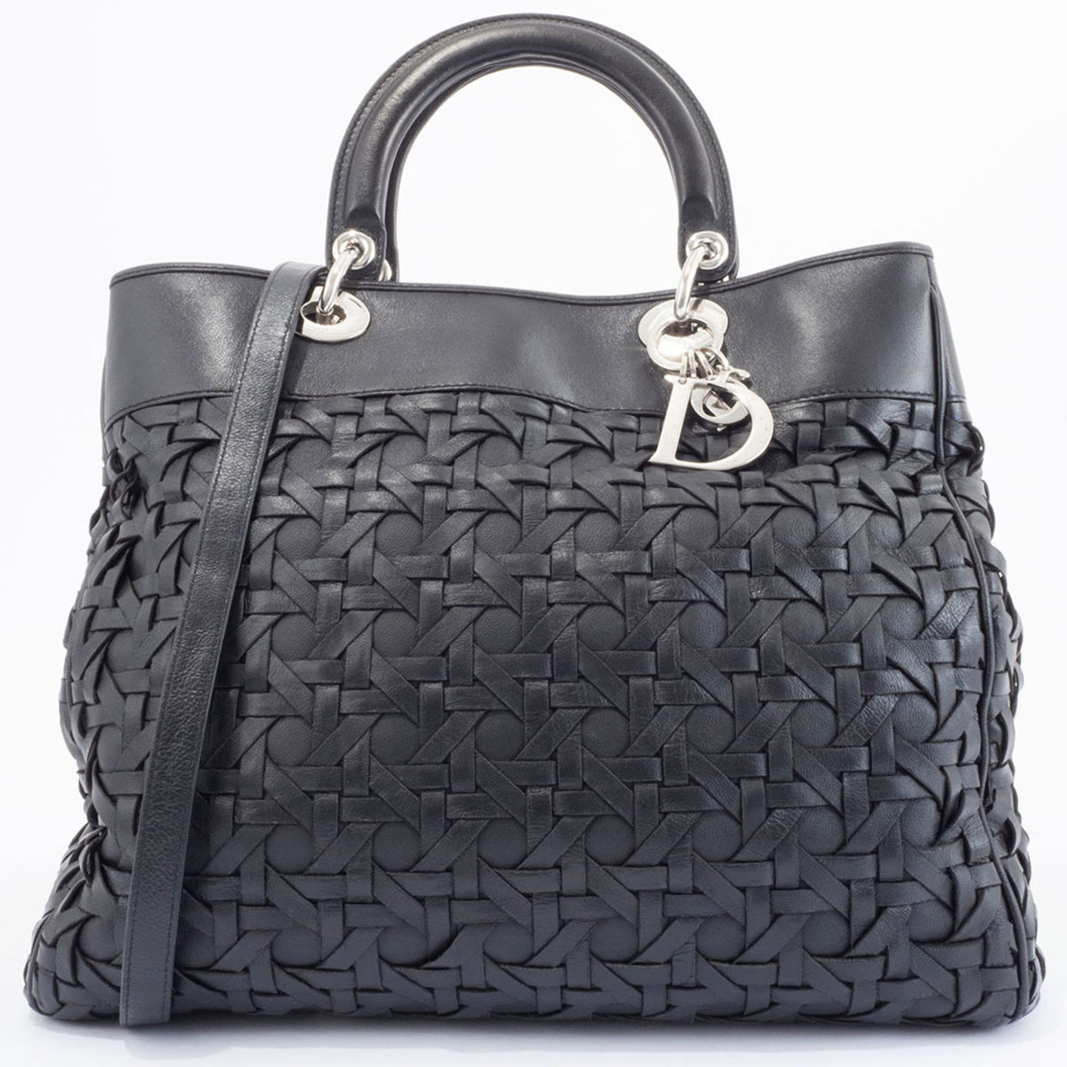 Christian Dior Black Leather Handbag Style 14 Rovelle Bags