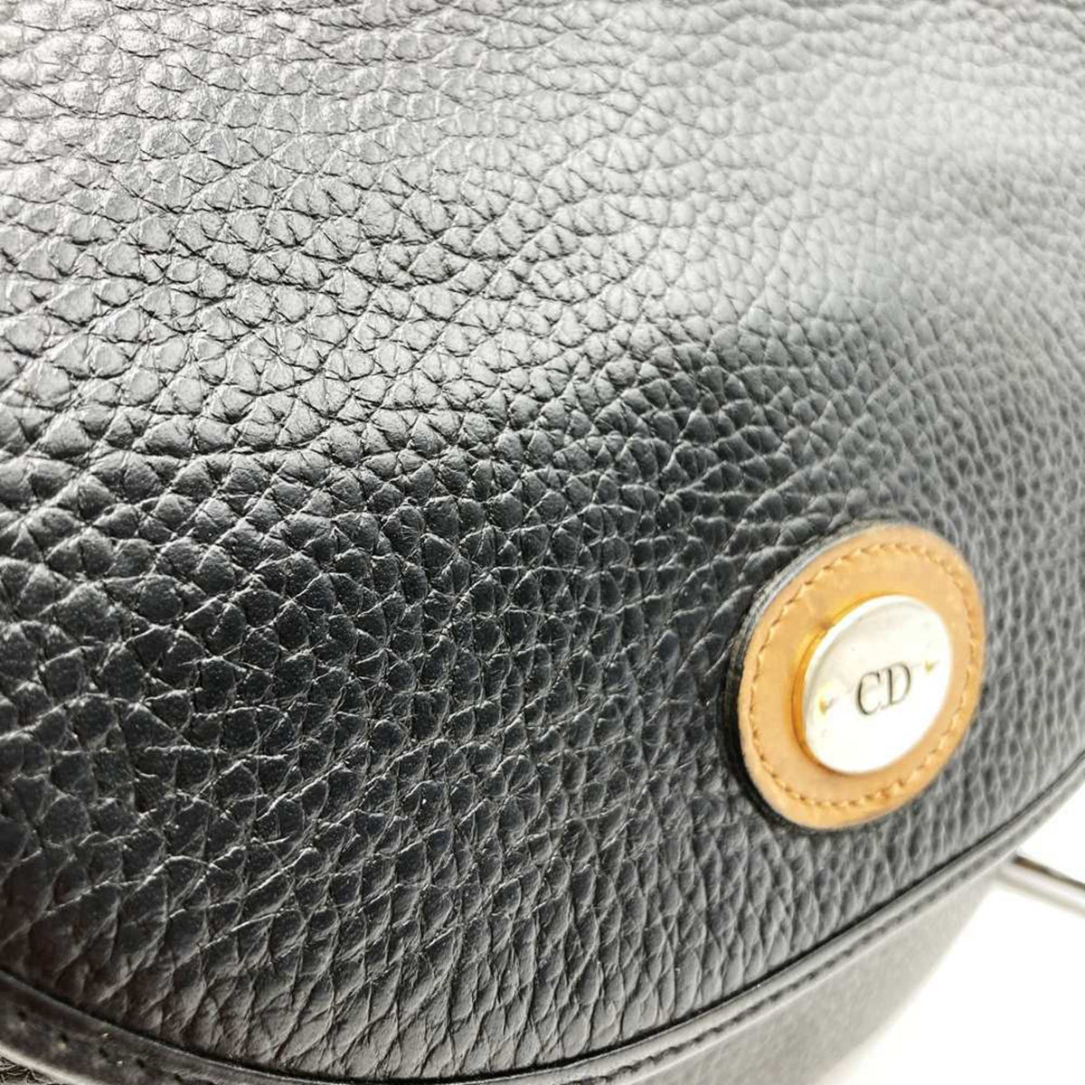 Christian Dior Black Leather Shoulder Bag Style 32 Rovelle Bags