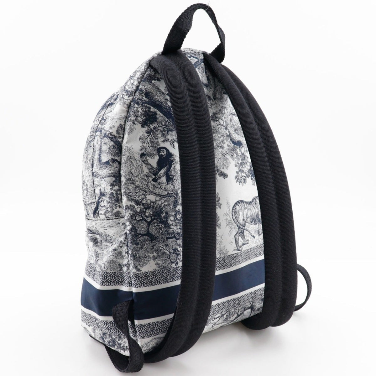 Christian Dior Black White Nylon Backpack Rovelle Bags