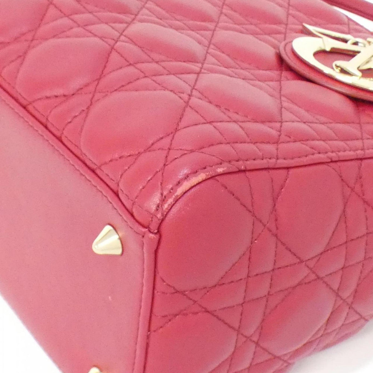 Christian Dior Cherry Red Leather Handbag Rovelle Bags
