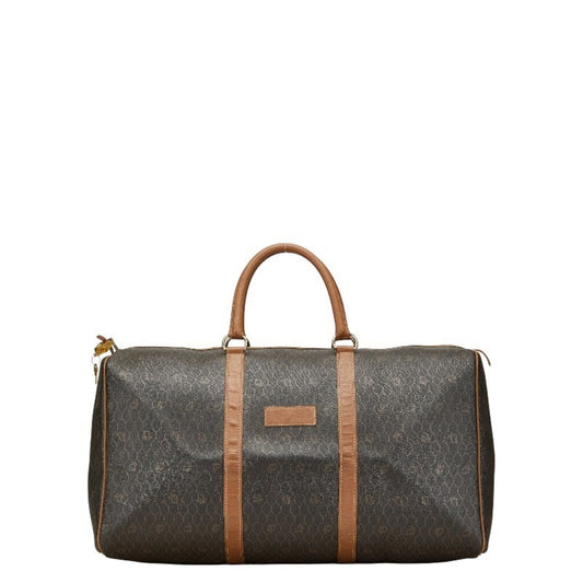 Christian Dior Black Brown Pvc Leather Boston Bag Rovelle Bags