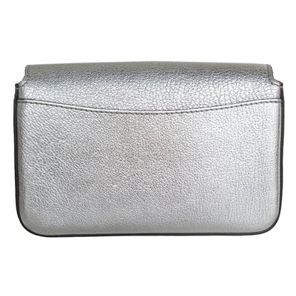 Burberry Silver Leather Shoulder Bag ( )