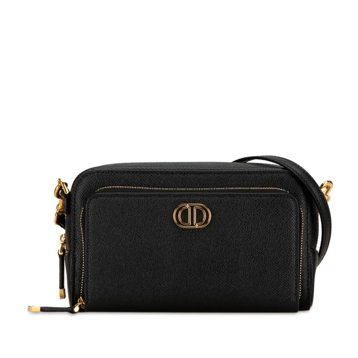 Christian Dior Black Leather Shoulder Bag Style 46 Rovelle Bags