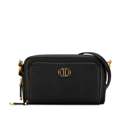 Christian Dior Black Leather Shoulder Bag Style 46 Rovelle Bags