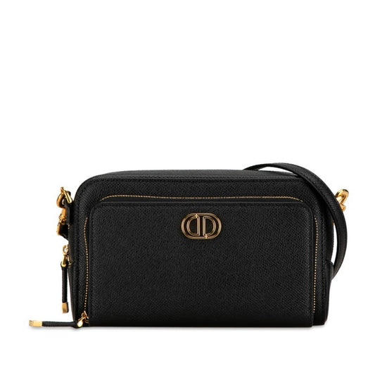 Christian Dior Black Leather Shoulder Bag Style 46 Rovelle Bags
