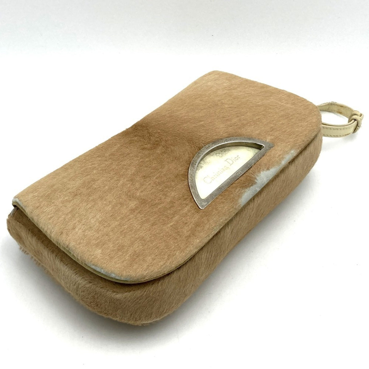 Christian Dior Beige Pvc Leather Handbag Rovelle Bags