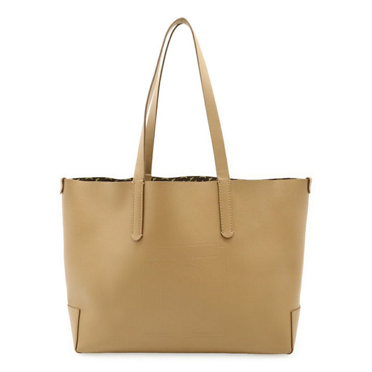 Burberry Beige Leather Shoulder Bag Tote Bag ( )