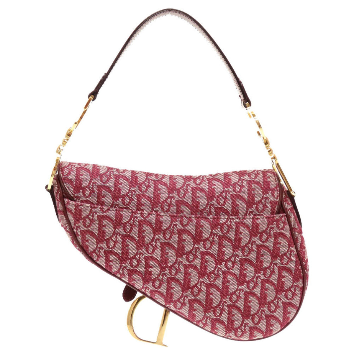 Christian Dior Trotter Bordeaux Trotter Leather Handbag Saddle Bag Rovelle Bags