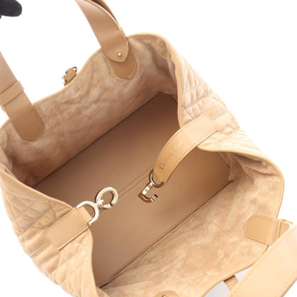 Christian Dior Beige Leather Handbag Leather Rovelle Bags