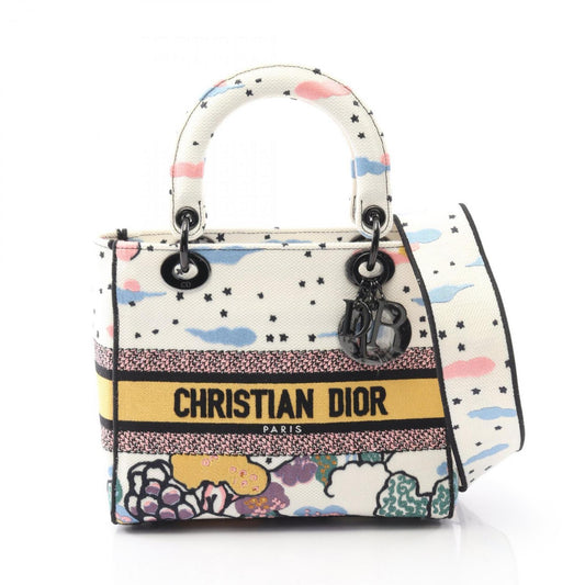 Christian Dior Multi-Color White Canvas Handbag Rovelle Bags