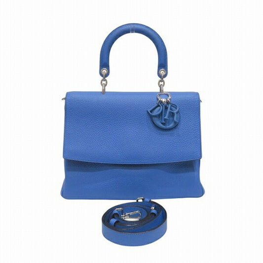 Christian Dior Blue Leather Handbag Shoulder Bag Rovelle Bags