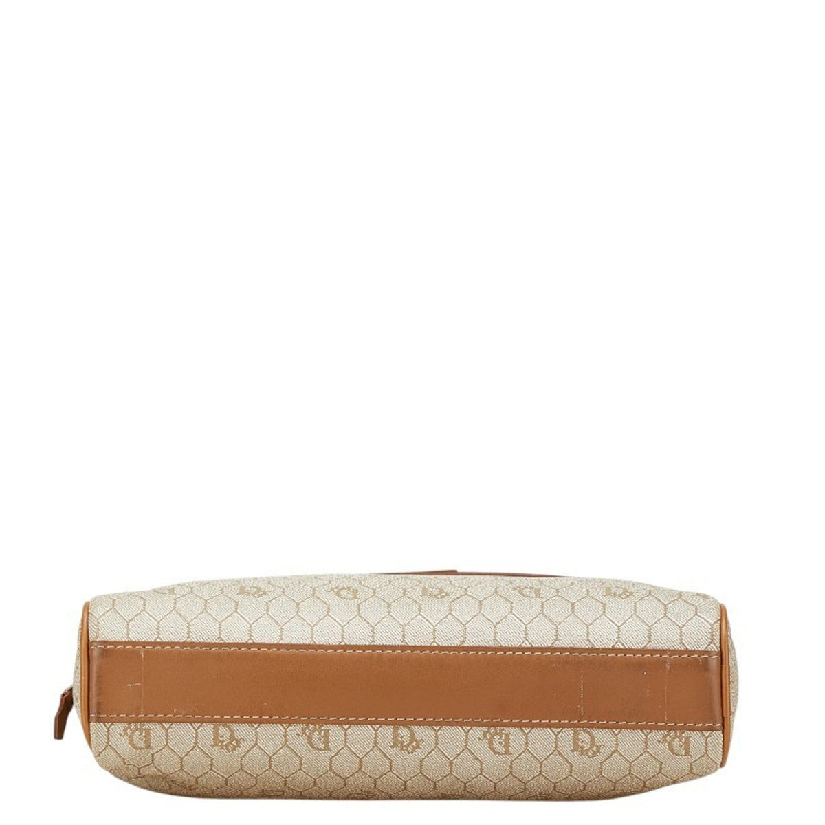 Christian Dior Beige Brown Pvc Leather Clutch Bag Rovelle Bags