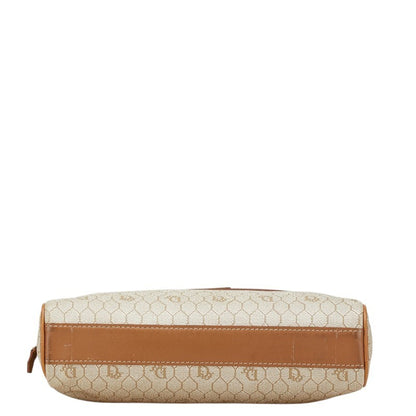 Christian Dior Beige Brown Pvc Leather Clutch Bag Rovelle Bags
