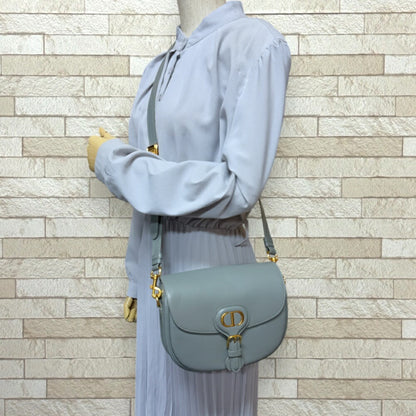 Christian Dior Gray Leather Shoulder Bag Style 7 Rovelle Bags