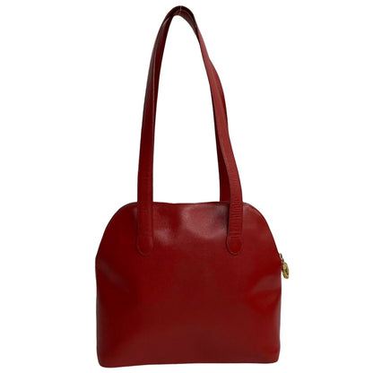 Christian Dior Red Color Leather Shoulder Bag Tote Bag Rovelle Bags