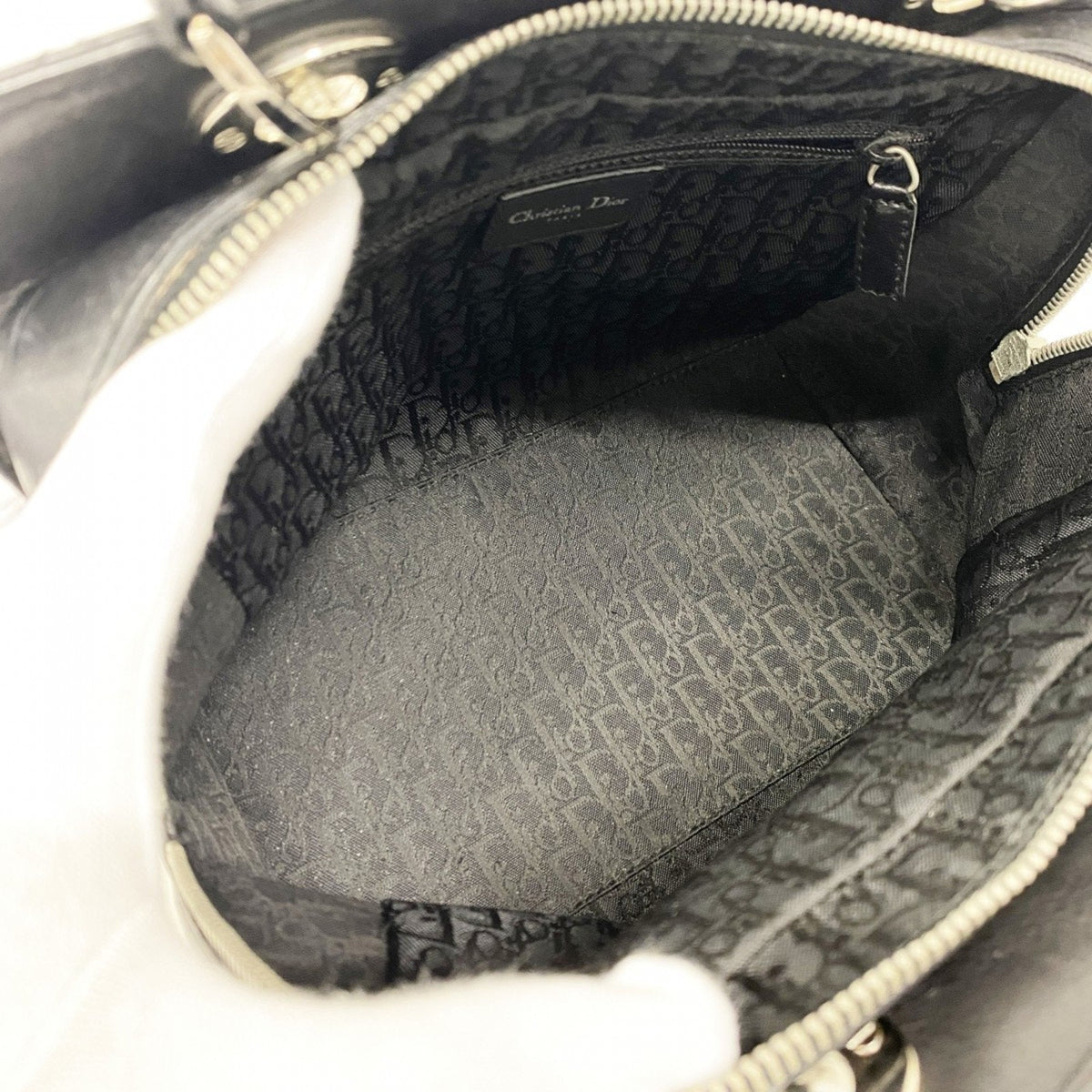 Christian Dior Black Leather Handbag Style 2 Rovelle Bags