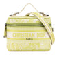 Christian Dior Green Jacquard Handbag Shoulder Bag Vanity Bag Rovelle Bags