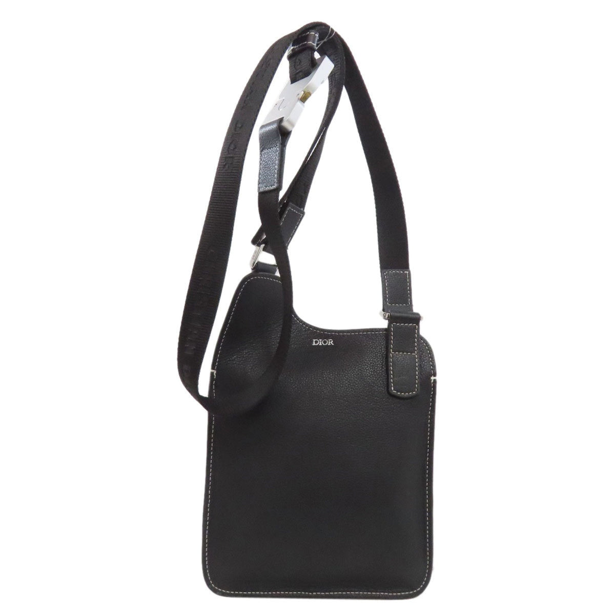 Christian Dior Black Leather Shoulder Bag Style 35 Rovelle Bags