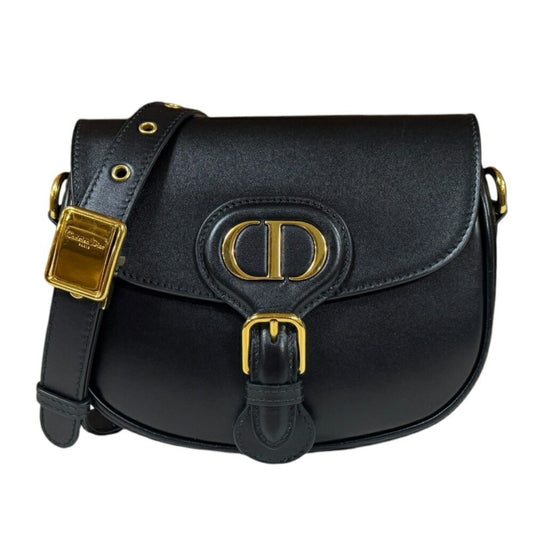 Christian Dior Black Leather Shoulder Bag Style 39 Rovelle Bags