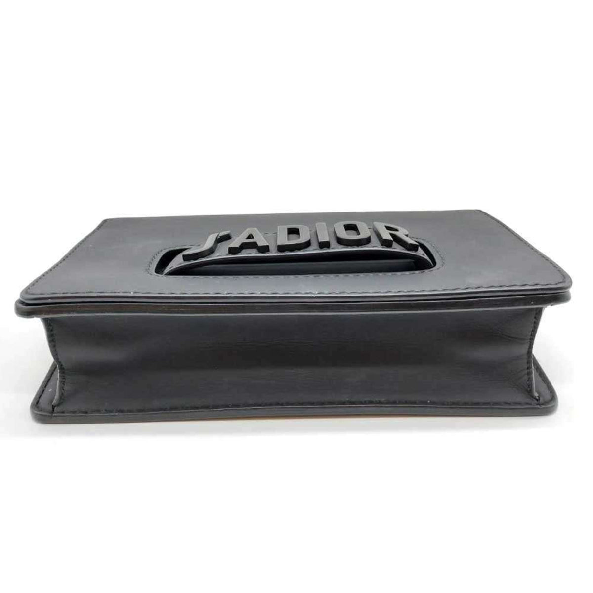 Christian Dior Black Leather Shoulder Bag Style 12 Rovelle Bags