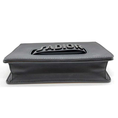 Christian Dior Black Leather Shoulder Bag Style 12 Rovelle Bags