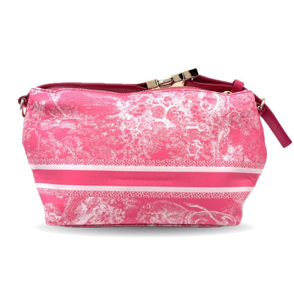 Christian Dior Pink Nylon Leather Pouch Rovelle Bags