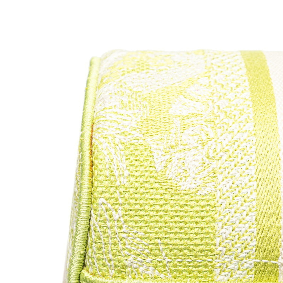 Christian Dior Green Jacquard Handbag Shoulder Bag Vanity Bag Rovelle Bags