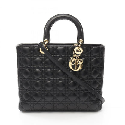 Christian Dior Black Leather Handbag Style 11 Rovelle Bags