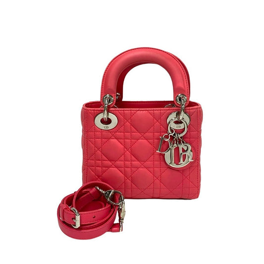 Christian Dior Pink Leather Handbag Shoulder Bag Style 5 Rovelle Bags