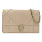 Christian Dior Pink Beige Leather Clutch Bag Shoulder Bag Rovelle Bags