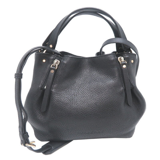 Burberry Black Leather Shoulder Bag ( )
