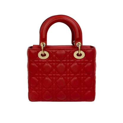Christian Dior Red Color Leather Handbag Shoulder Bag Rovelle Bags
