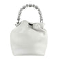 Christian Dior White Leather Handbag Rovelle Bags