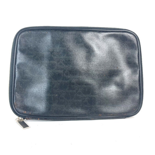 Christian Dior Black Pvc Clutch Bag Pouch Rovelle Bags
