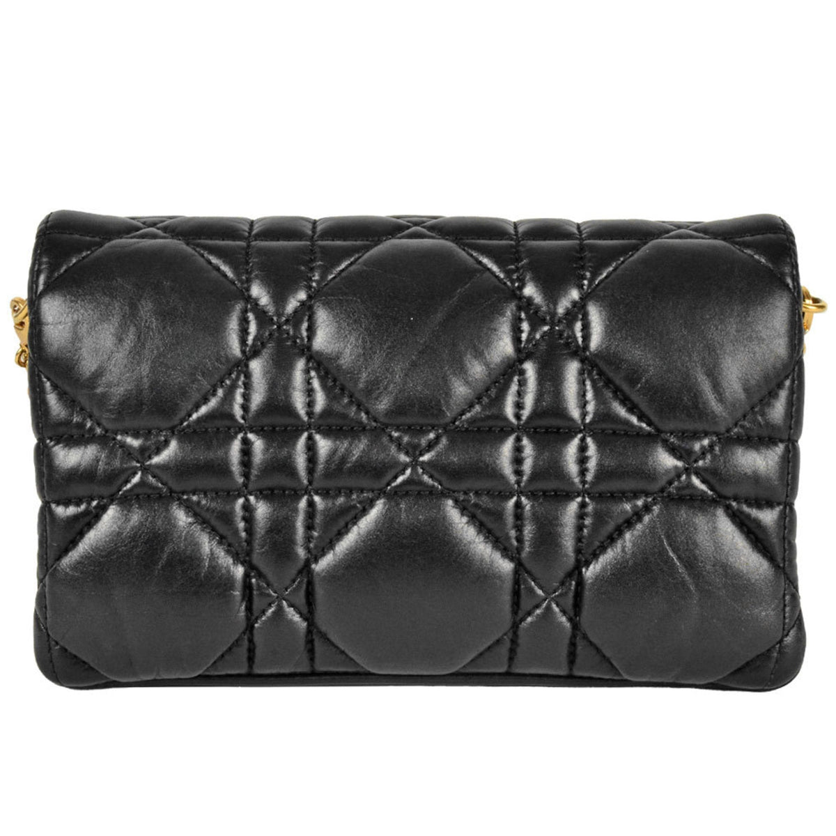 Christian Dior Black Leather Shoulder Bag Style 33 Rovelle Bags
