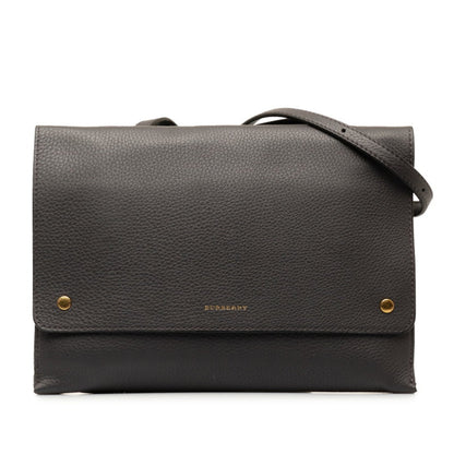 Burberry Black Leather Shoulder Bag ( )