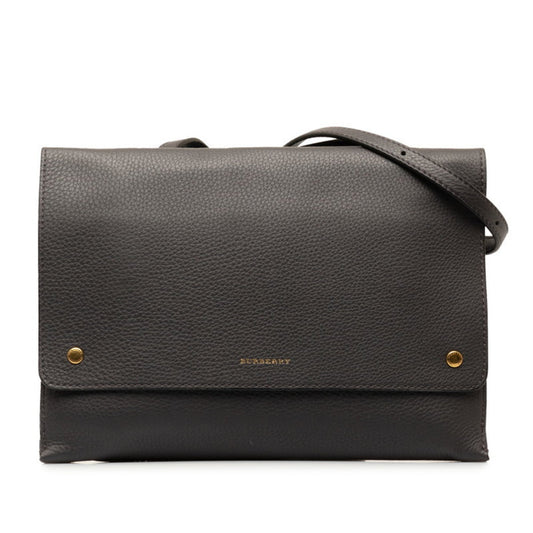 Burberry Black Leather Shoulder Bag ( )