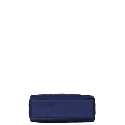 Christian Dior Navy Satin Plastic Handbag Rovelle Bags