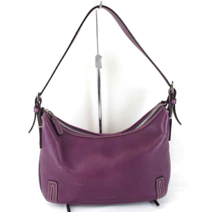 Burberry Purple Leather Shoulder Bag ( )