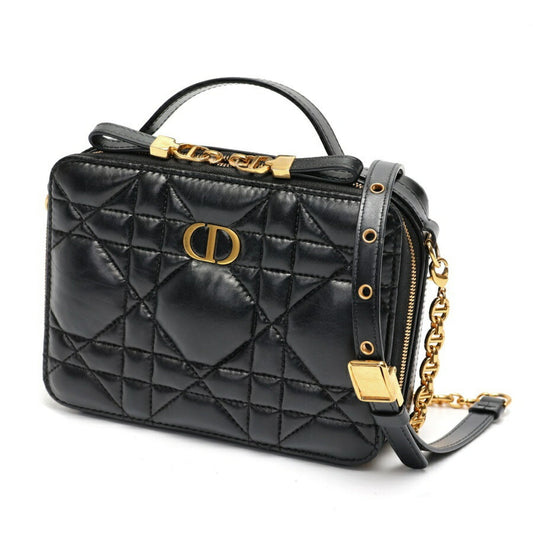 Christian Dior Black Quilting Leather Handbag Rovelle Bags