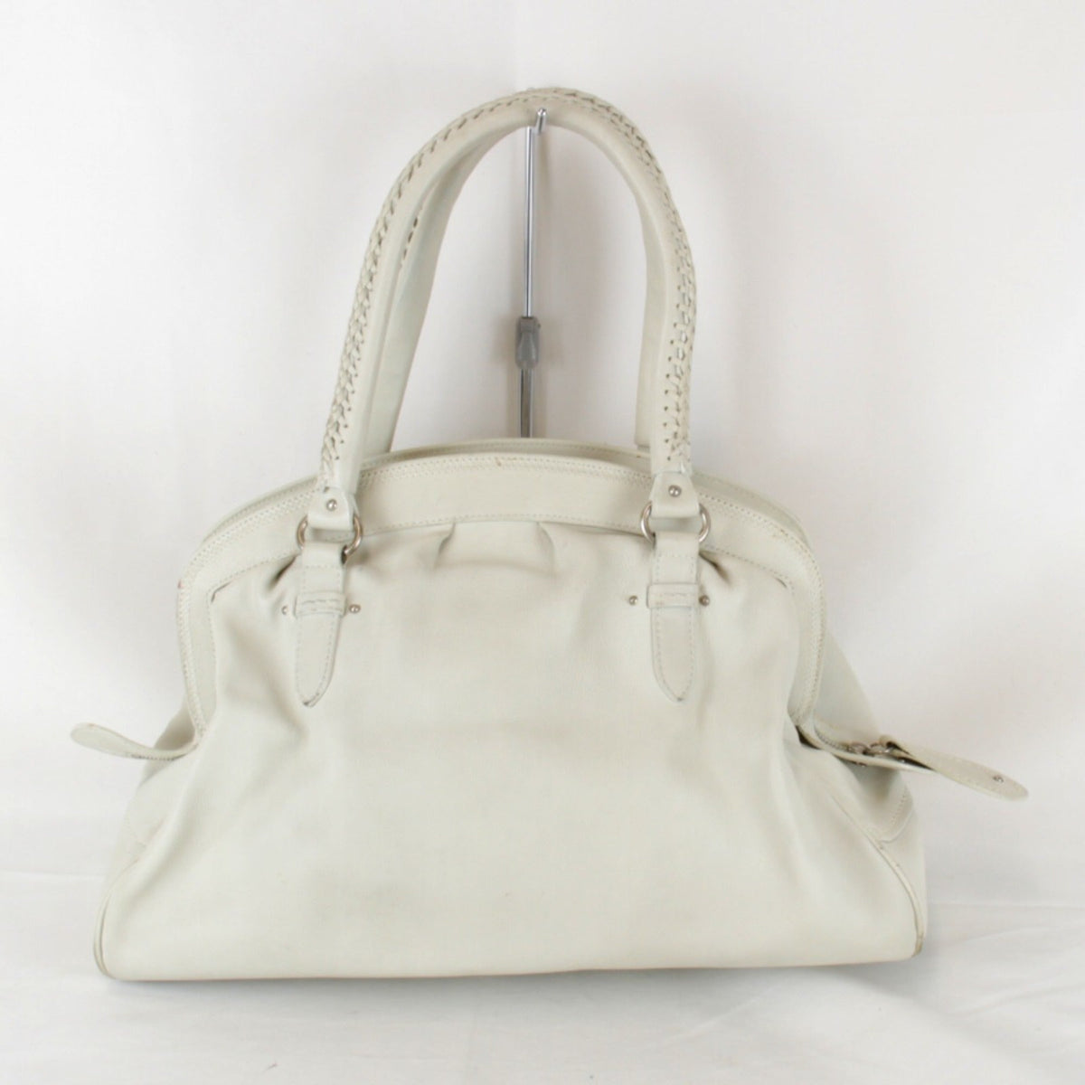 Christian Dior White Leather Handbag Style 2 Rovelle Bags