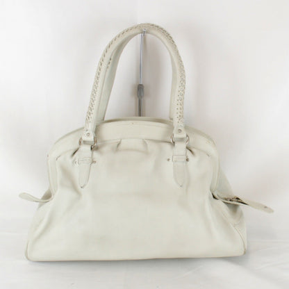 Christian Dior White Leather Handbag Style 2 Rovelle Bags