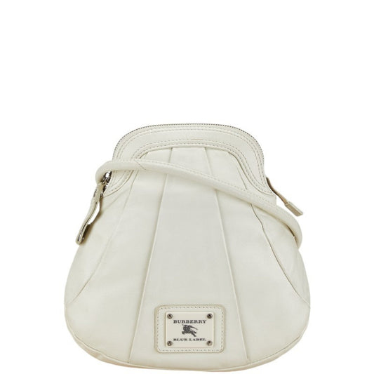 Burberry Blue Label White Leather Shoulder Bag ( )