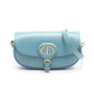 Christian Dior Blue Leather Shoulder Bag Style 9 Rovelle Bags