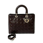 Christian Dior Brown Patent Leather Handbag Shoulder Bag Rovelle Bags